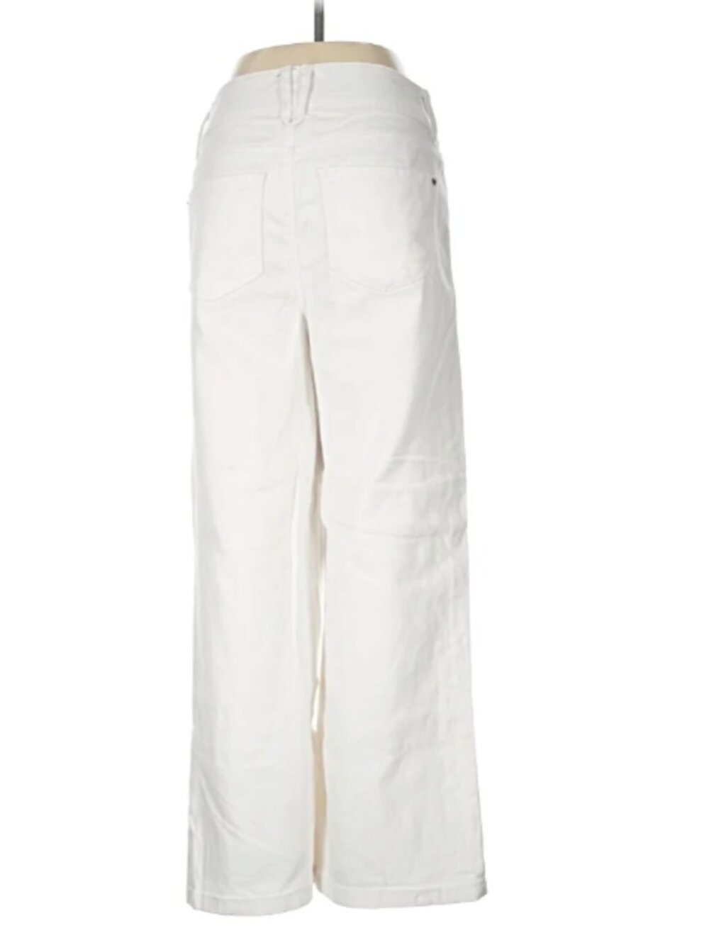 CURVE APPEAL High-Rise Straight-Leg WHITE JEANS NWT 14/32 - Picture 12 of 13